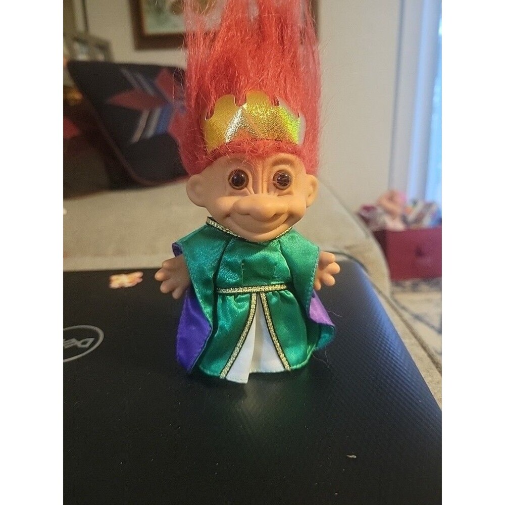 Queen Troll Doll Camelot Arthur Guinevere Royal Orange Hair Russ New